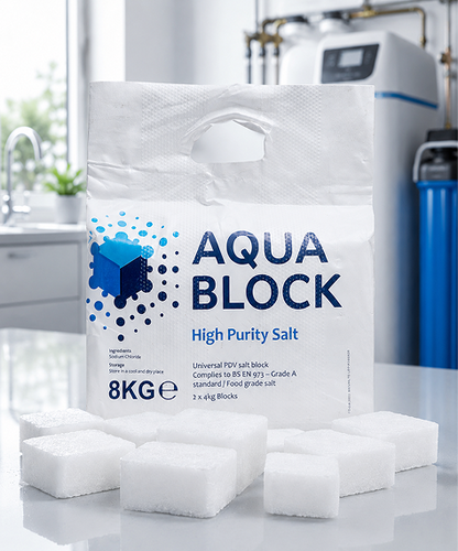 Aqua Block High Purity Water Softener Salt – Reliable Performance & Appliance Protection