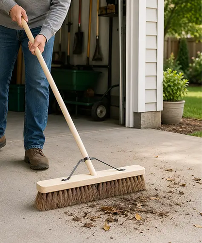 18", 24" & 36" Indoor Outdoor Broom with Soft or Hard Bristles