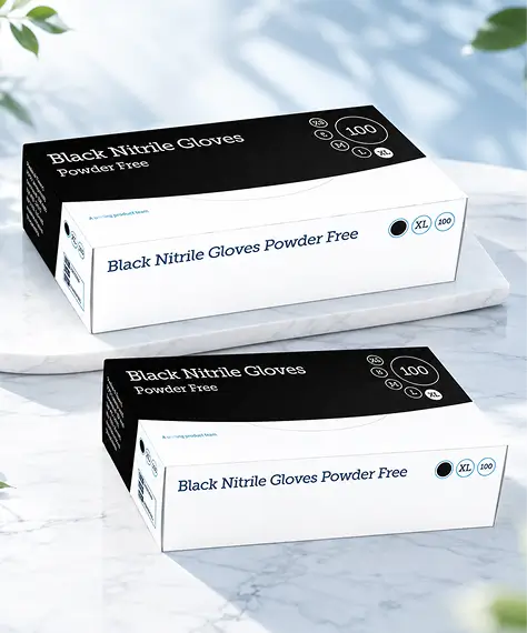 Black Nitrile Powder-Free Gloves – Puncture Resistant for Medical, Mechanical & Industrial Use