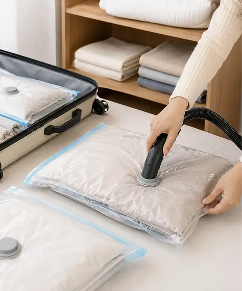 Reusable Vacuum Storage Bags – Airtight Compression Bags for Home Organization & Travel
