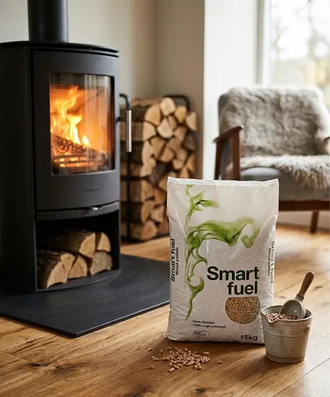 Premium 15kg Soft Wood Pellets – Pure Natural Fuel for Pizza Ovens, Grills & Outdoor Cooking