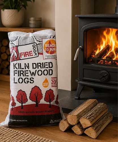 Kiln Dried Firewood Logs – Low Moisture, Easy Lighting & High Heat Output