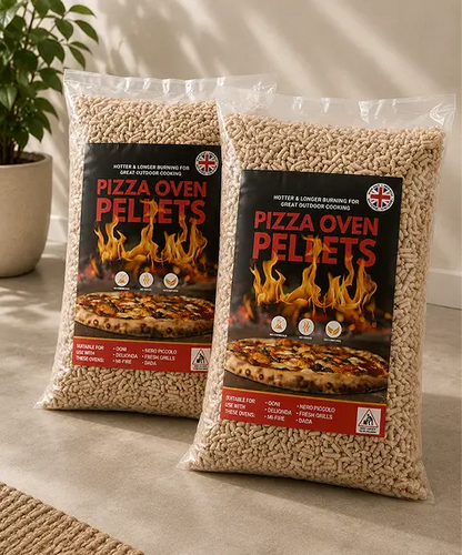 30L Natural Wood Pellets for Pizza Ovens, BBQ Grills & Outdoor Cooking