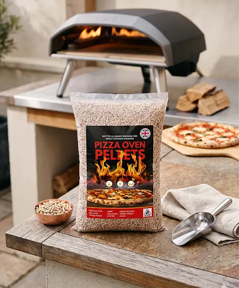 30L Natural Wood Pellets for Pizza Ovens, BBQ Grills & Outdoor Cooking