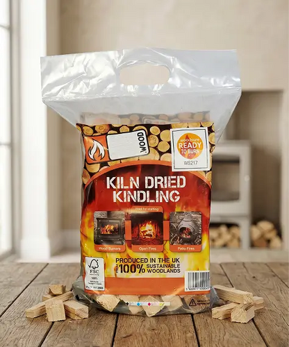2-3kg Kiln Dried Kindling Firewood Logs – Easy to Light, Ready to Burn Fire Starters