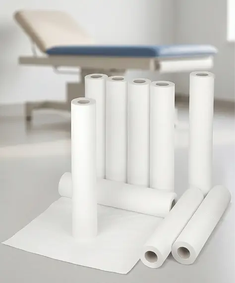 Large White Hygiene Coach Rolls 20" x 40m – Disposable Salon & Massage Table Bed Rolls