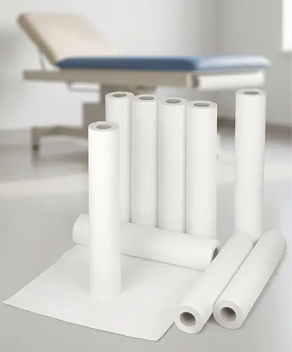Large White Hygiene Coach Rolls 20" x 40m – Disposable Salon & Massage Table Bed Rolls