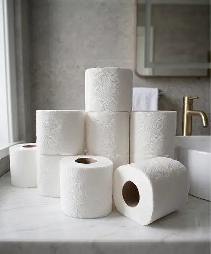 Super Soft 3-Ply Quilted Toilet Tissue Rolls for Hygienic Premium Washrooms