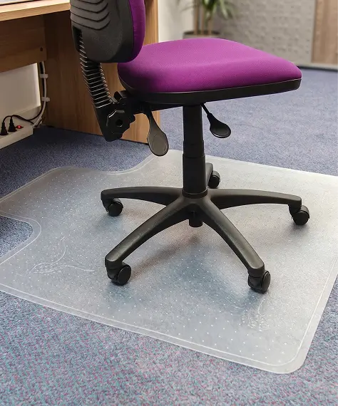 Non-Slip PVC Chair Mat 90x120cm – Carpet & Hard Floor Protection