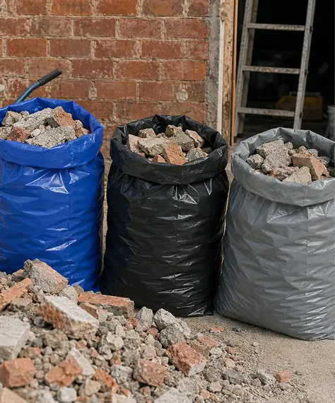 Extra Large Heavy Duty Builders Rubble Bags – Black, Blue & Grey