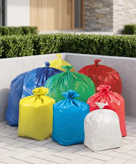 Heavy Duty Coloured Recycling Bin Bags 18x29x39"