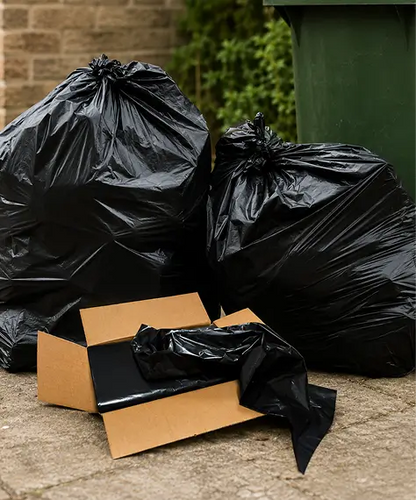 80L Heavy Duty Black Refuse Sacks – 140 Gauge Waste Bags