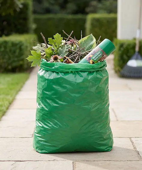 60L Strong Green Garden Waste Sacks & Bin Liners