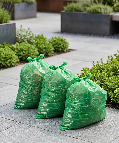 60L Strong Green Garden Waste Sacks & Bin Liners