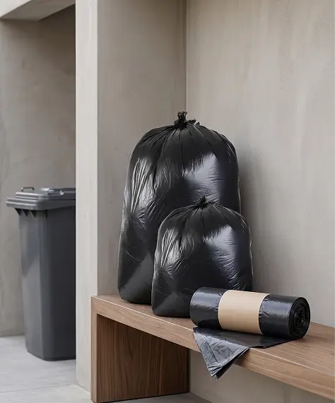 240L Heavy Duty Black Wheelie Bin Sacks – Large Outdoor Waste Bags