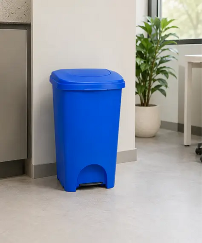 50L Strong Plastic Recycling Bins with Lids – Durable Coloured Waste Bins