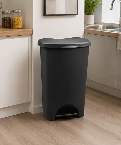 50L Soft Close Metallic Pedal Bin – Airtight Kitchen & Office Waste Bin