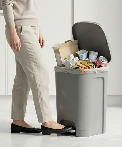 50L Soft Close Metallic Pedal Bin – Airtight Kitchen & Office Waste Bin