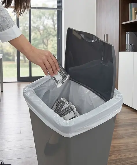 50L Soft Close Metallic Pedal Bin – Airtight Kitchen & Office Waste Bin