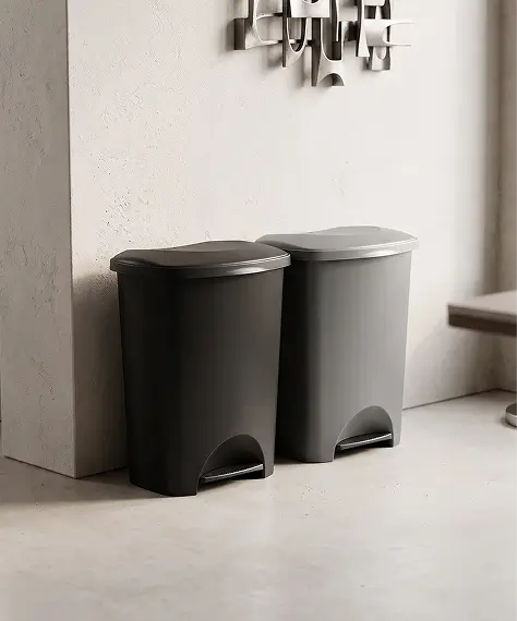 50L Soft Close Metallic Pedal Bin – Airtight Kitchen & Office Waste Bin