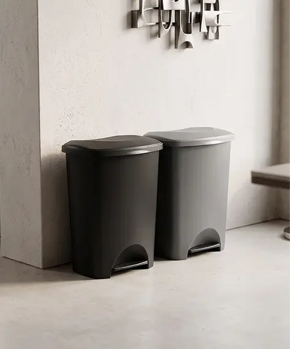50L Soft Close Metallic Pedal Bin – Airtight Kitchen & Office Waste Bin
