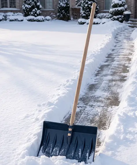 Long Handle Snow Shovel for Snow, Leaves & Garden Debris