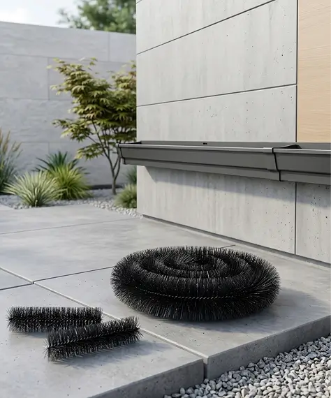 4m Gutter Cleaning Brush 100mm Leaf Guard Drain Protector