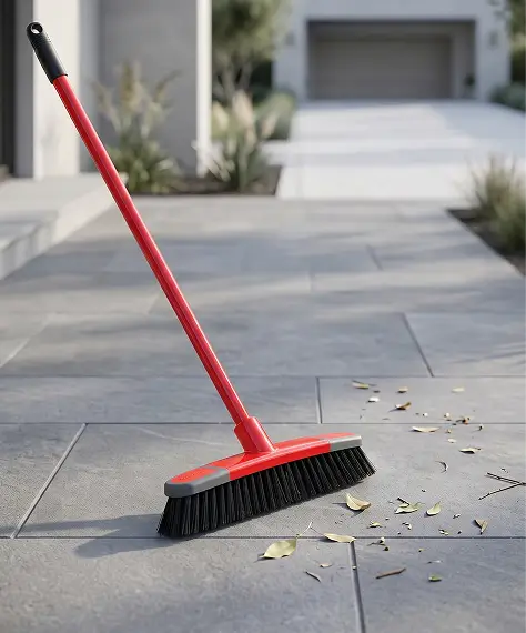 Long Handle Indoor Sweeping Broom with Soft, Stiff & Deck Brush Options